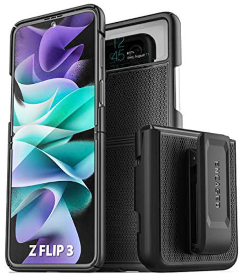 Picture of Encased DuraClip for Galaxy Z Flip 3 Belt Clip Case, Slim Phone Case with Holster for Samsung Z Flip 3 5G