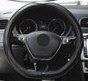 Picture of Mayco Bell Microfiber Leather Car Steering Wheel Cover (D Shape, Black Gray)