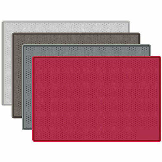 Picture of Mofason Pet Food Mat Waterproof Dog Mat 24x16 Large - 0.5 inch Raised Edge, Dog Cat Silicone Feeding Placemat Water Bowl Tray for Floors, Nonslip Washable Dog Mat for Food and Water