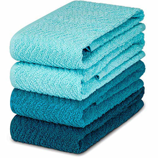 15x25-Grooming White hand towels 100% cotton