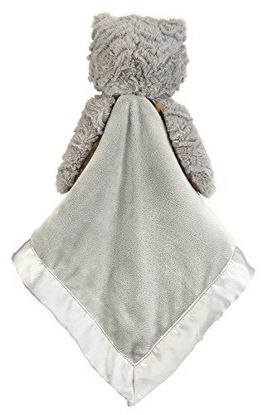 Picture of Bearington Baby Lil' Owlie Snuggler, Gray Owl Plush Stuffed Animal Security Blanket, Lovey 15"