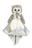 Picture of Bearington Baby Lil' Owlie Snuggler, Gray Owl Plush Stuffed Animal Security Blanket, Lovey 15"