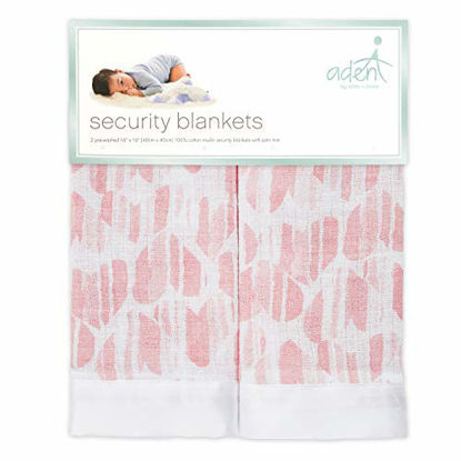 Picture of Aden by aden + anais Classic Security Blankets, Super Soft 100% Cotton Muslin Lovie, 2 Pack (Briar Rose)