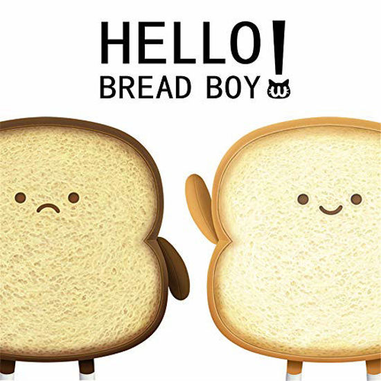 Picture of Aoligay Toast Bread Pillow Funny Food Plush Toy Pillows Small Cute Stuffed Plush Toast Sofa Pillow (Toast Bread,Golden)