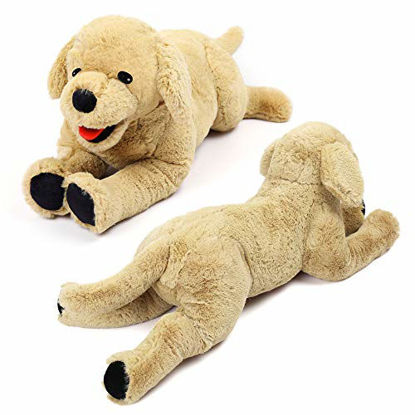 Picture of 21'' Dog Stuffed Animals Plush, Soft Cuddly Golden Retriever Plush Toys, Large Stuffed Dog, Puppy Dog Stuffed Animals, Mother's Day, Birthday, for Kids, Pets, Girls