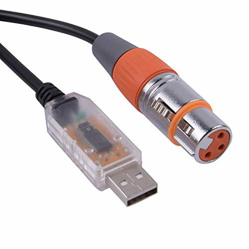 GetUSCart- USB to DMX Interface Adapter LED DMX512 Studio Computer PC ...