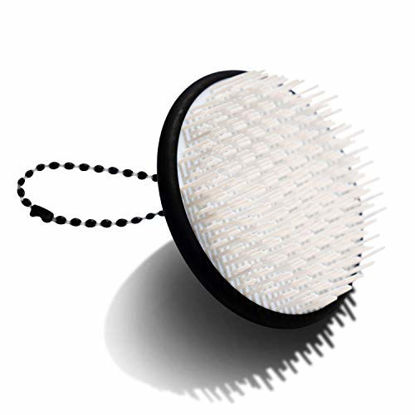 Picture of Jupiter Scalp Brush - Scalp Exfoliator - Wet or Dry Detangling Brush - Removes Excess Build-Up - Safe for All Hair Types - Ergonomic Scalp Massager