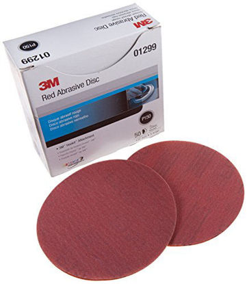 Picture of 3M Hookit Red Abrasive Disc, 01299, 5 in, P150, 50 discs per carton