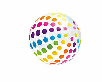 Picture of Intex Summer Big Beach Ball Set - One Jumbo Giant 42" Ball and Two Classic 24" Inflatable Color Balls for Beach and Pool