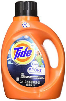Picture of Tide Plus Febreze Fresh Sport Odor Defense HE Turbo Clean Liquid Laundry Detergent, Active Fresh Scent, 2.04 L (44 Loads) - Packaging May Vary