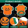 Picture of 5 Pieces Halloween Dog Shirt Puppy Pet T-Shirt Halloween Ghost Pet Costume Outfits Cute Pumpkin Dog Clothes for Small Dogs Cats Pet Apparel Halloween Party Cosplay (Scary Pattern, M)