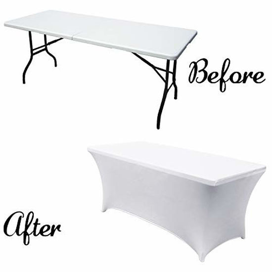 GetUSCart ABCCANOPY Spandex Tablecloths for 4 ft Home Rectangular
