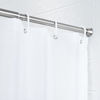 Picture of Amazon Basics Tension Curtain Rod, Adjustable 36-54" Width - Nickel, Classic Finial