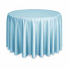Picture of Lann's Linens - 120" Round Premium Tablecloth for Wedding / Banquet / Restaurant - Polyester Fabric Table Cloth - Baby Blue