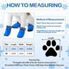 Picture of 4 Sets 16 Pieces Waterproof Dog Shoes Dog Snow Boots Dog Paw Protectors Dog Winter Boots Anti-Slip Dog Sock Shoes with Adjustable Drawstring for Dogs Pets (Medium)