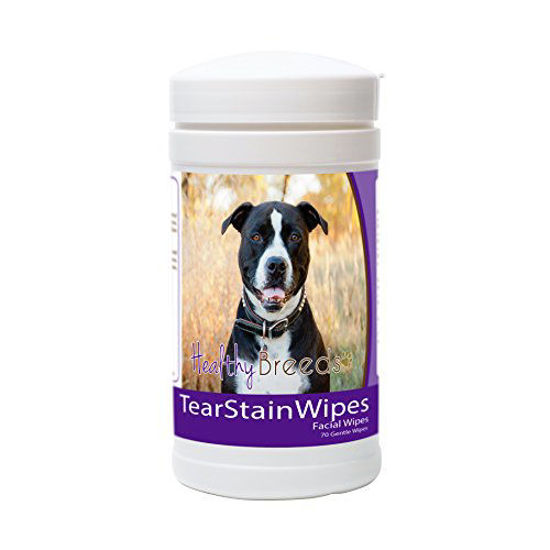 GetUSCart Healthy Breeds Dog Tear Stain Remover Wipes for Pit Bull