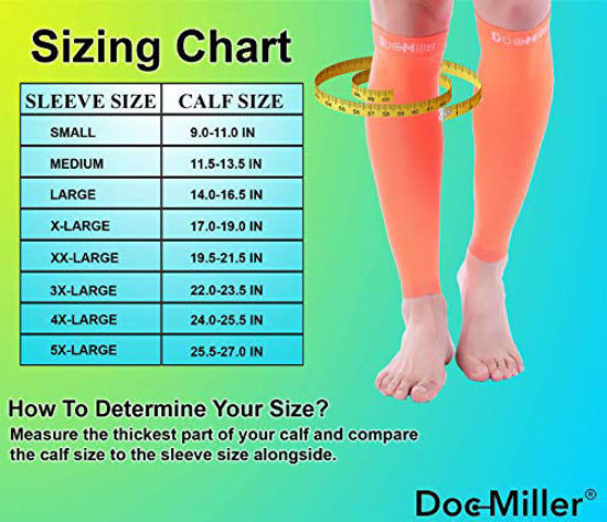 Calf Compression Sleeves, Relief Calf Pain, Calf Support Leg For Recovery,  Varicose Veins, Shin Splint, Running, Cycling, Sports Men Women Large