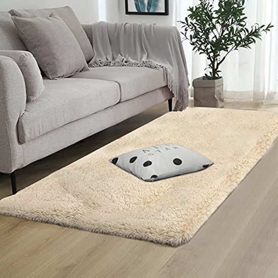 2X3 Grey Carpet for Living Room Soft Luxury Bedroom Large Fluffy Plush Area  Rug Shaggy Big Comfy Carpet
