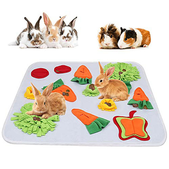 GetUSCart GINDOOR 24" x 24" Rabbit Foraging Mat, Interactive Feed Game