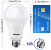 Picture of energetic smarter lighting Super Bright 50/100/150W 3-Way A21 LED Light Bulb, 800/1600/2200 Lumens, 3000K Warm White, Non-dimmable, E26 Base, UL Listed, 2-Pack