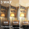 Picture of energetic smarter lighting Super Bright 50/100/150W 3-Way A21 LED Light Bulb, 800/1600/2200 Lumens, 3000K Warm White, Non-dimmable, E26 Base, UL Listed, 2-Pack