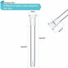 Picture of 3 Pieces Stem Clear Scientific Glass Tube Adapter with 3 Pieces Glass Funnel for Science and Lab Experiments (5.2 Inches)