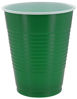 Picture of Amcrate Green Colored 18-Ounce Disposable Plastic Party Cups - Ideal for Weddings, Partys, Birthdays, Dinners, Lunchs. (Pack of 50)