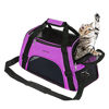 Picture of JMOON Cat Carrier Soft-Sided Airline Approved Pet Carrier Bag,Pet Travel Carrier for Cats,Dogs Puppy Comfort Portable Foldable Pet Bag (Medium, Purple)