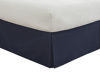 Picture of Lux Hotel Microfiber Tailored Bed Skirt with Classic 14 Inch Drop Length Pleated Styling, Twin XL, Navy