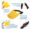 Picture of LUCKYPAW Dog Muzzle, Soft Duck Silicone Mouth Cover with Adjustable Strap for Small Medium Dogs, Best to Prevent Barking, Biting, and Chewing (XL, Yellow)