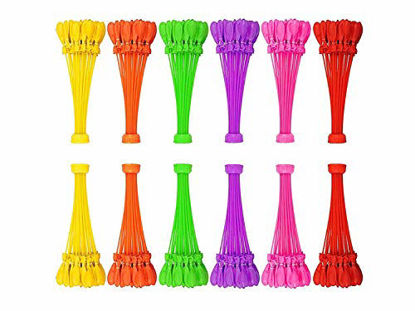 Picture of Water Balloons for Kids Boys & Girls Adults Party 12 Pack 444 Balloons Easy Quick Summer Splash Fun Outdoor Backyard With 12 Pack 444 Balloons for Water Bomb Fight Games Swimming Pool Outdoor Fun
