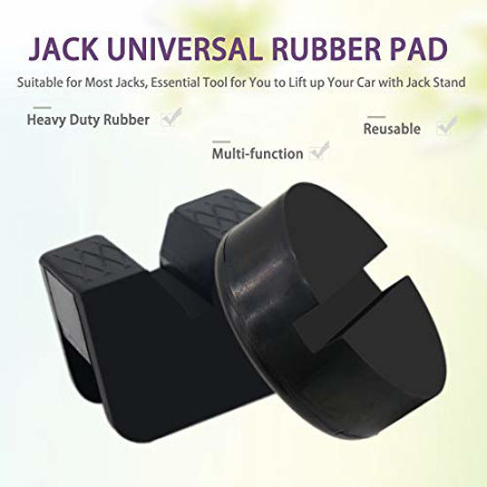 2 Types Jack Stand Pads Adapter For 4 Ton Universal Rubber - View #2