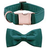 Picture of Lionet Paws Bowtie Dog Collar - Comfortable Silk Christmas Dog Collar with Detachable Bow Tie for Large Dogs, Neck 16-24 Inches