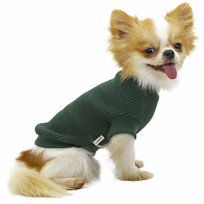Picture of LOPHIPETS Dog Sweaters for Puppy Small Dogs Puppy Chihuahua Yorkie Clothes Cold Weather Coat-Atrovirens/M