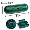 Picture of 4 Pack Extension Cord Protective Cover Set (Green) | Indoor Outdoor Water-Resistant Holder for String Lights, Plugs and Wires | Capsule Shaped Protector with Large Compartment