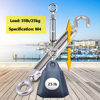 Picture of Turnbuckles Hook, Lsquirrel 304 Stainless Steel Turnbuckle Heavy Duty Wire Rope Tension Cable Railing Kit for Sun Shade Tent Installation(M4, 10Pcs)