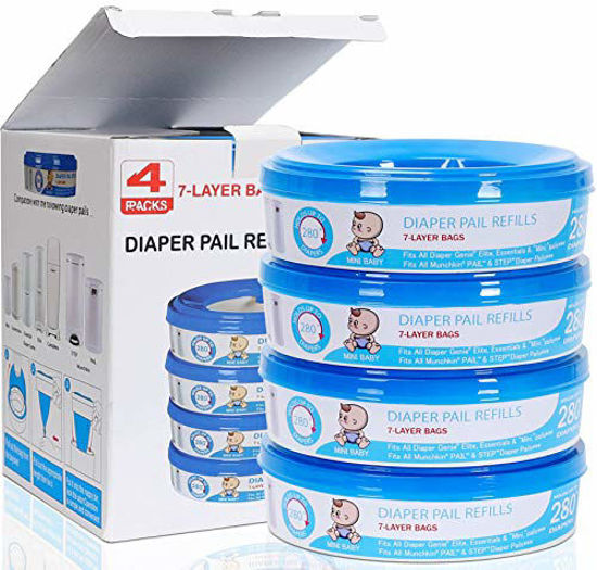Diaper pail refill best sale bags