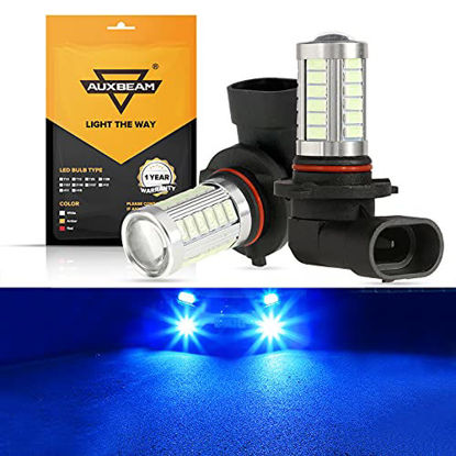 Picture of 9005 9006 H10 LED Fog Light Bulbs High Power 50W 3030 SMD Extremely Bright Bulb for Fog Light, DRL, Tail lights - Ice Blue 10000K (Set of 2)