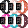 Picture of [6 Pack] SNBLK Compatible with Apple Watch Bands 45mm 44mm 42mm 41mm 40mm 38mm, Silicone Strap Compatible for iWatch Series 7 6 5 4 3 2 1 SE, (Black/Pink/Teal/Rose Pink/Wine Red/Coral) 42mm/44mm/45mm