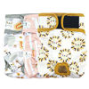 Picture of Langsprit Washable Female Dog Diapers (3 Pack) - No Leak Reusable Diapers for Doggy Female in Period - Highly Absorbent Dog Heat Panties with Adjustable Snaps (Rabbit, Owl, Lion, Large)