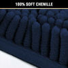 Picture of Bath Mats for Bathroom Non Slip Luxury Chenille Ultra Soft Bath Rugs 24x36 Absorbent Non Skid Shaggy Rugs Washable Dry Fast Plush Area Carpet Mats for Indoor, Bath Room, Tub - Navy