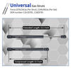Picture of OTUAYAUTO 12 inch Gas Struts - 107N/24Lbs Universal Lift Support C1603795 - Gas Shocks for Tool Box Shock, Truck Cap Strut, Hydraulic Door Hinge, Cabinet Gas Strut, RV Door Strut