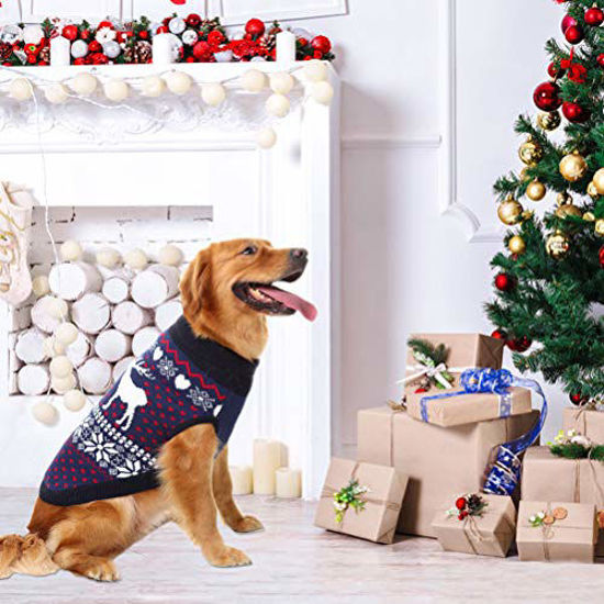 GetUSCart SCENEREAL Knitwear Dog Sweaters Winter Clothes
