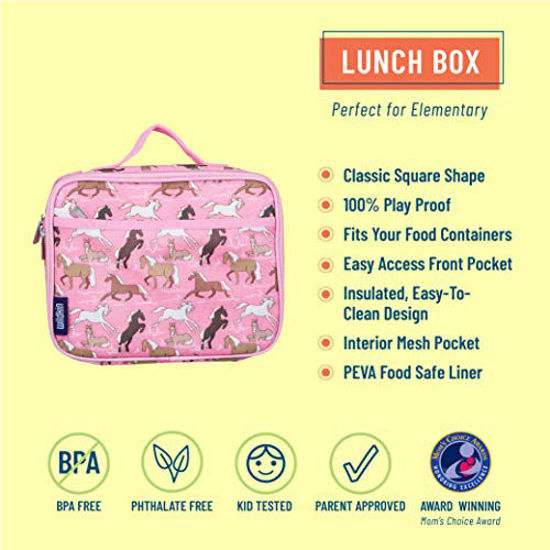 GetUSCart Wildkin Kids Insulated Lunch Box Bag for Boys and Girls