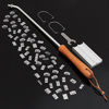 Picture of willway BBQ Meat Branding Iron with Changeable Letters Personalized Barbecue Steak Names Press Tool for Grilling
