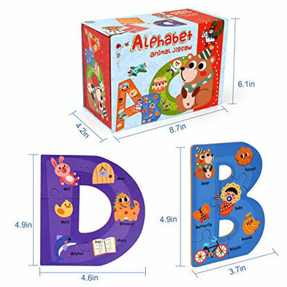 Wooden Blocks,31 PCS ABC Building Blocks,Wooden Alphabet Baby  Blocks,Counting & Building Block Set,Blocks Toys for 3+ Year  Old,1.18inch,Gifts