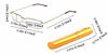 Picture of SOOLALA Lightweight Compact Reader Reading Glasses Reader w/Pen Clip Tube Case, SiYeBnBlack, 1.75D
