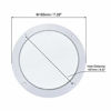 Picture of uxcell 2pcs 6.5" Speaker Grill Mesh Decorative Circle Woofer Guard Protector Cover Audio Accessories White
