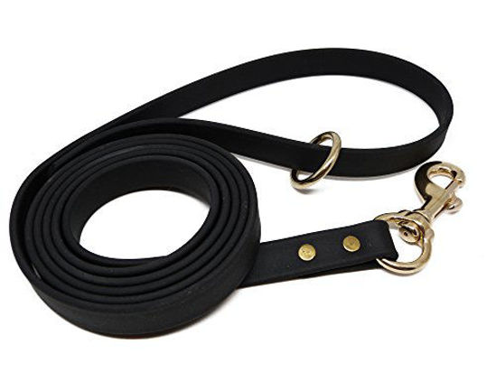 Picture of JimHodgesDogTraining "Gummy Dog Leash, Biothane, Dog Training Leash, Made in The USA, 6 Feet, Various Sizes & Colors - Black 1/2"