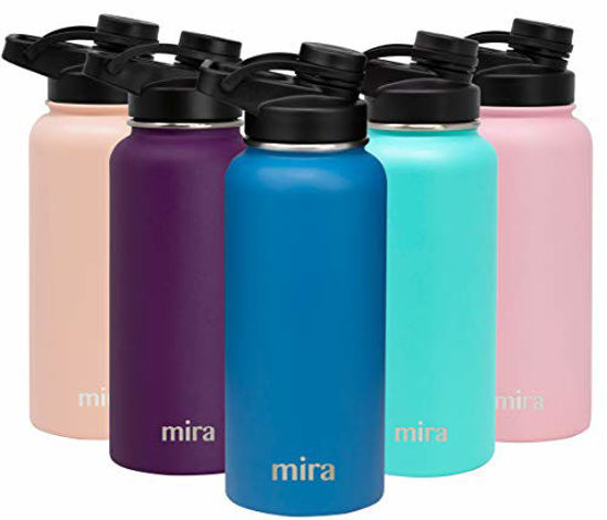 MIRA 12 oz Insulated Vacuum Stainless Steel Kids Water Bottle with Straw  Lid